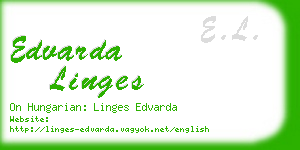 edvarda linges business card